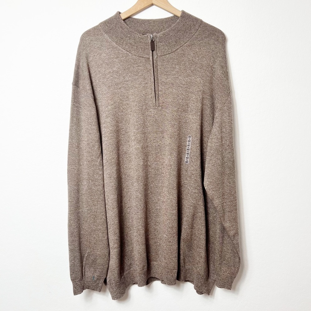 Roundtree & Yorke Size 4T Long Sleeve Brown Men Sweater Brand New